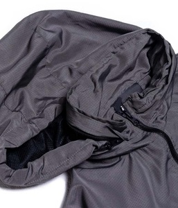 Chaqueta cortavientos informal transpirable para exteriores de talla grande, chaqueta cortavientos Anorak ligera informal a la moda, 100% poliéster - Product Image 3