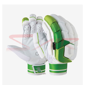 Nuevo 2024 Guantes de bateo de cricket de la mejor calidad Guantes de seguridad de dedo hechos de cuero Guantes de cricket cómodos Guantes de bateo - Product Image 1