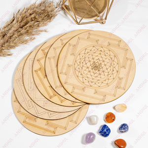 Tableros de cristal Shree Yantra de calidad premium, tableros de curación natural para regalos, astrología y meditación a precio de mayorista. - Product Image 3