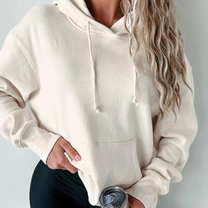 Women Oversized <b>Hoodie</b> Relaxed Loose Fit Cozy Warm Fabric Casual Winter Wear - Product Image 3