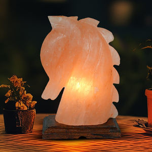 Lampe au sel de l'Himalaya de forme lourde de la meilleure qualité Lampe de table rechargeable en cristal naturel pour un usage domestique - Product Image 2