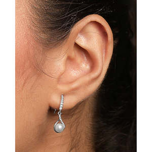 Pendientes de Perlas de Plata de Ley 925 de Primera Calidad para Mujeres y Niñas, Compre un Hermoso Accesorio de Joyería - Product Image 4