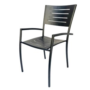 Silla de Café para Exteriores GCF099 con Reposabrazos de Hierro con Recubrimiento en Polvo, Abrigo para Mujer, Muebles de Regalo - Product Image 1