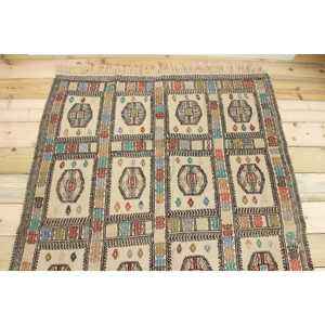 Tapis de 4,2 x 5,7 pieds, tapis vintage décoratif, tapis floral marron - Product Image 3