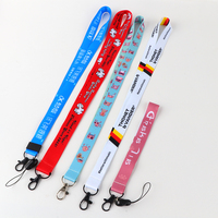 Cordón de poliéster para sublimación de 20mm y 25mm de ancho, blanco y negro, con gancho metálico, ajustable, ecológico y moderno para la Feria de Cantón