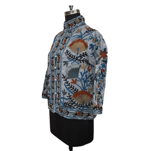 Veste Coton TNT SUZANI Brodée Manteau Femme Respirant Doublure Coton Motif Floral Casual Hiver - Product Image 4