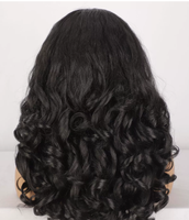 Nouvelle perruque mi-tête élégante, moelleuse et douce, à ondulations lâches, sans colle, en fibre premium anti-emmêlement, avec clip robuste et filet respirant élastique, pour usage quotidien
