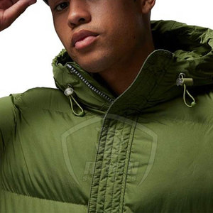 Blouson matelassé décontracté pour homme, couleur unie, style streetwear, nouvelle mode, coupe-vent, 2026 - Product Image 3