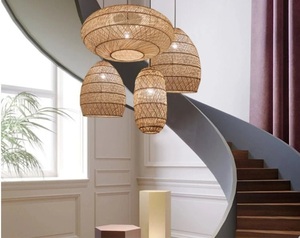 Lampe suspendue en rotin fait à la main pour une vie durable. Qualité durable pour la maison, le Spa, les Restaurants - Product Image 2