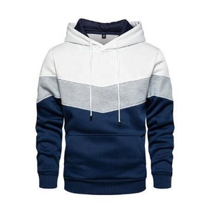 Sudadera con Capucha Estampada en Bloques de Color con Costuras OEM, Sudadera Deportiva Ajustada para Hombre, Ropa Deportiva para Correr, Sudaderas Personalizadas, Sudadera para Hombre - Product Image 4