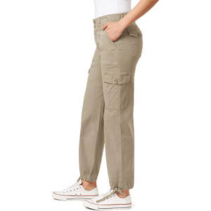 Pantalones Cargo Personalizados para Mujer, de Algodón, Corte Holgado, Estilo Urbano, Duraderos, con Múltiples Bolsillos, OEM Personalizable, Cintura Media, Formales - Product Image 4