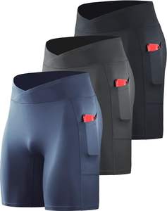 Shorts de compression pour hommes pour la gym, la course et le fitness, avec tissu extensible respirant, séchage rapide et confort pour l'entraînement sportif - Product Image 6