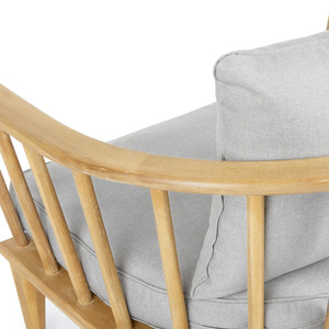 Fauteuil d'extérieur en teck avec coussin résistant aux intempéries pour jardin et terrasse – Fabricant en gros - Product Image 4