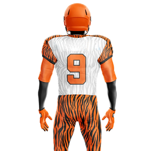 Conjunto de camisetas de fútbol americano Reversible hecho a medida, uniforme deportivo de alta calidad sublimado transpirable de manga corta - Product Image 5