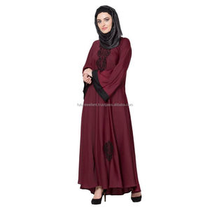 Abaya musulmane à manches longues décontractées avec poche Abaya de prière pour femme musulmane grande taille confortable - Product Image 2