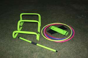 Sports et divertissements Cerceaux d'agilité de football-Plastique léger et durable/PVC pour l'entraînement de vitesse et l'exercice - Product Image 2