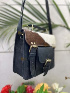 Nouvel arrivage de sac à main en fourrure de vachette élégant Western Hair on Hair en cuir véritable pour femmes sac à bandoulière sac à main à bandoulière - Product Image 2
