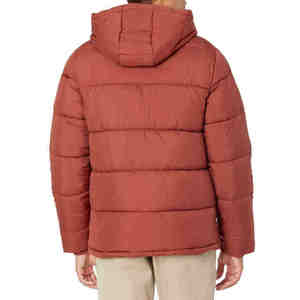 Blouson matelassé à capuche grande taille de haute qualité pour homme – Vente en gros – Polyester et coton – Extérieur – Hiver – Coupe-vent – Imperméable – Respirant - Product Image 2