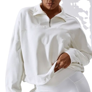 เสื้อฮู้ดดี้ผู้ชายทรงหลวม คอสูง กันลม อุ่นสบาย เหมาะสำหรับวิ่งออกกำลังกาย โยคะ พิมพ์ลายดิจิทัล รับสกรีนโลโก้ สำหรับฤดูหนาว - Product Image 1