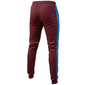 Ensemble de survêtement personnalisé pour homme avec pantalon de jogging à rayures latérales et sweat à capuche, logo et texte imprimés, vente en gros, vêtements de loisirs - Product Image 6