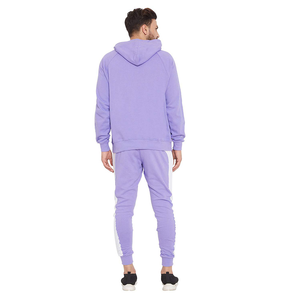 Venta al por mayor Street Wear Color Púrpura Hombres Chándales Sudadera con capucha Hecho en 80% Algodón 20% Poliéster Deportes Correr Trajes de chándal - Product Image 2