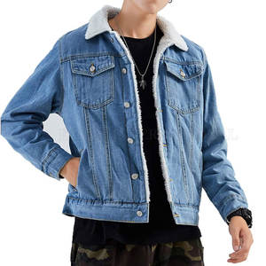Turn Down Collar Venta caliente Hombres Jeans Chaqueta Tallas grandes Jeans Chaqueta Uso al aire libre Hombres Jeans Chaqueta - Product Image 2