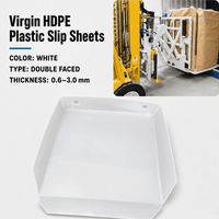 Palette en plastique double face en HDPE haute résistance, résistante à l'humidité, réutilisable, pour la logistique, la manutention et les conteneurs industriels