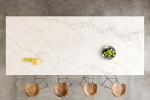 Encimeras de Cuarzo Calacatta para Cocina y Baño, Encimeras de Piedra Natural, Cuarzo Carrara Calacata, Corte Prefabricado para Proyectos Hoteleros - Product Image 1