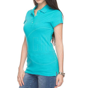 เสื้อโปโลผ้าฝ้ายน้ำหนักเบาระบายอากาศเป็นมิตรต่อสิ่งแวดล้อมสำหรับผู้หญิงเสื้อลำลองมีลายพิมพ์ - Product Image 2