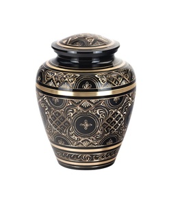 Dome Top Solid Brass Cremation <b>Urn</b> for Memorial Ashes Customized Size Keepsake Adult Ashes Container <b>Jar</b> - Product Image 5