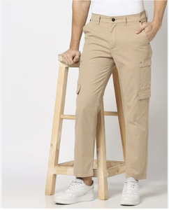 Nueva llegada de los hombres de la calle de algodón pantalones holgados de alta calidad 3D Pocket Cargo pantalones bordados - Product Image 1