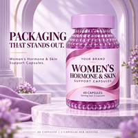 Capsules de soutien hormonal pour la peau des femmes, complément alimentaire, formule personnalisée OEM sous marque privée pour les soins quotidiens et cutanés