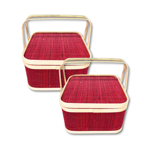 Produit de vente chaud stockage élégant avec des paniers-cadeaux en bambou pour la décoration intérieure de haute qualité - Product Image 1