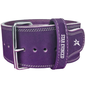 Logotipo personalizable, nuevo diseño, cuero de vaca, correas de entrenamiento de gimnasio, cinturón de levantamiento de pesas de 10mm para cinturones de seguridad de Fitness - Product Image 2