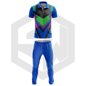 Maillot de cricket avec logo et nom de l'équipe, vêtements de cricket avec impression par sublimation, uniforme de cricket en gros - Product Image 1