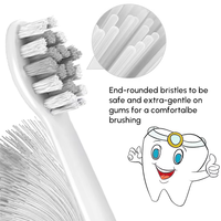 Tête de brosse à dents électrique moderne avec poils en nylon pour usage hôtelier, remplacement
