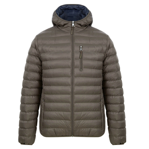 Veste matelassée respirante de haute qualité pour hommes saison d'hiver grande taille à manches longues avec fermeture à glissière imperméable à l'eau imprimé sur le devant - Product Image 2