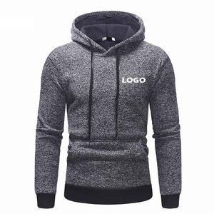 เสื้อฮู้ดดี้ผู้ชายลายพิมพ์ดิจิทัลแบบเรียบง่าย สไตล์ฮิปฮอป สำหรับฤดูหนาว ผลิตจากวัสดุรักษ์โลก พร้อมกระเป๋า - Product Image 1