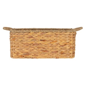 Panier de rangement rectangulaire en jacinthe d'eau et en herbe de mer tissé à la main, vente en gros, écologique, fabriqué au Vietnam - Product Image 5