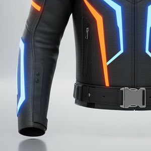 Chaqueta de Motociclista de Cuero Genuino para Hombre, Hecha a Medida, Transpirable, de Alta Calidad, Impermeable y Resistente al Viento, al por Mayor - Product Image 3