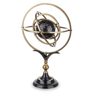 Globe terrestre décoratif géométrique à prix avantageux, cadre antique, armilary, noir, avec support, décoration intérieure de bureau et pièce maîtresse - Product Image 4
