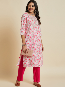 Ensemble pantalon et kurta ethnique indien élégant pour femme en rayonne, à épaules dénudées et manches longues, prix bas, vente en gros d'usine en vrac - Product Image 3