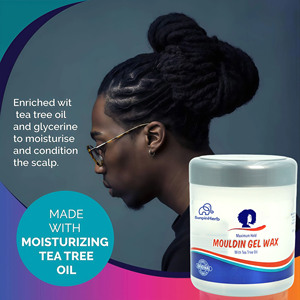 Gel Fijador de Aceite de Árbol de Té de Grado Profesional, Sin Escamas, Fijación Fuerte para Cabello Rizado, Mantenimiento de Rastas Secas y Peinado con Trenzas - Product Image 6