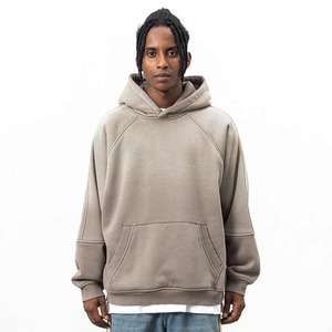 Usine personnalisée 100% coton hommes sweats à capuche 380 Gsm vierge surdimensionné lourd acide cravate-teinture lavage Boxy pantalons de survêtement sweat à capuche personnalisé - Product Image 5