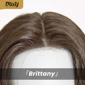 Brittany-DWY Free Part <b>Brown</b> Tresses Wavy Synthetic <b>Wig</b> with Light <b>Brown</b> Lace Front - Product Image 6