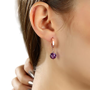 Azuris Elegant Luxurious 925 Sterling <b>Silver</b> Hoop <b>Earrings</b> with Round AA Grade White Majorca <b>Pearl</b> Trendy Fine Jewelry - Product Image 2