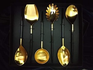 Ensemble de cuillères à fourchette en métal Design tendance à la mode nouveaux couverts personnalisés vente chaude - Product Image 4