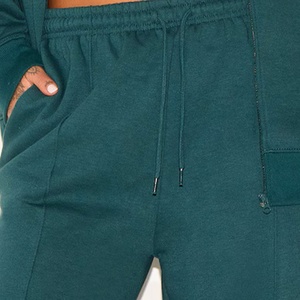 Ensemble de survêtements élégants pour femmes, sweat-shirt zippé de couleur unie et pantalon décontracté pour l'automne et l'hiver - Product Image 3
