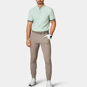 100% algodón cuello redondo para camisetas de polo para hombres camisas de punto ligeras transpirables de secado rápido diseño estampado de manga corta regular - Product Image 5