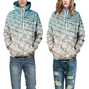 Nouveau hiver hommes détresse broderie couleur unie polaire coton mélange sweats à capuche respirant séchage rapide de haute qualité - Product Image 3